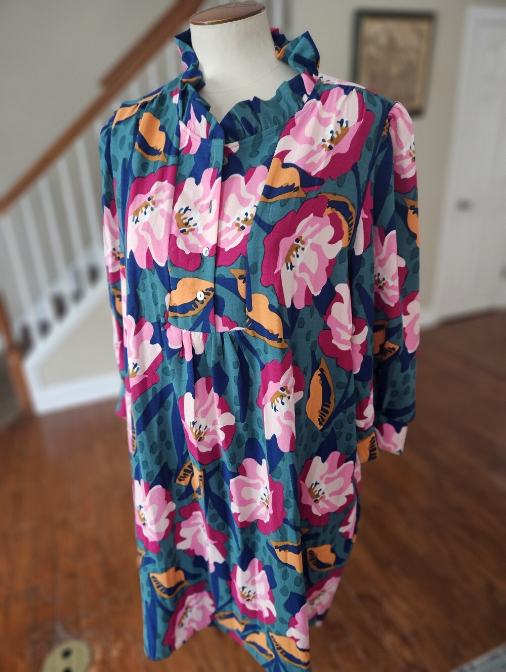 Michele McDowell Floral Dress Large